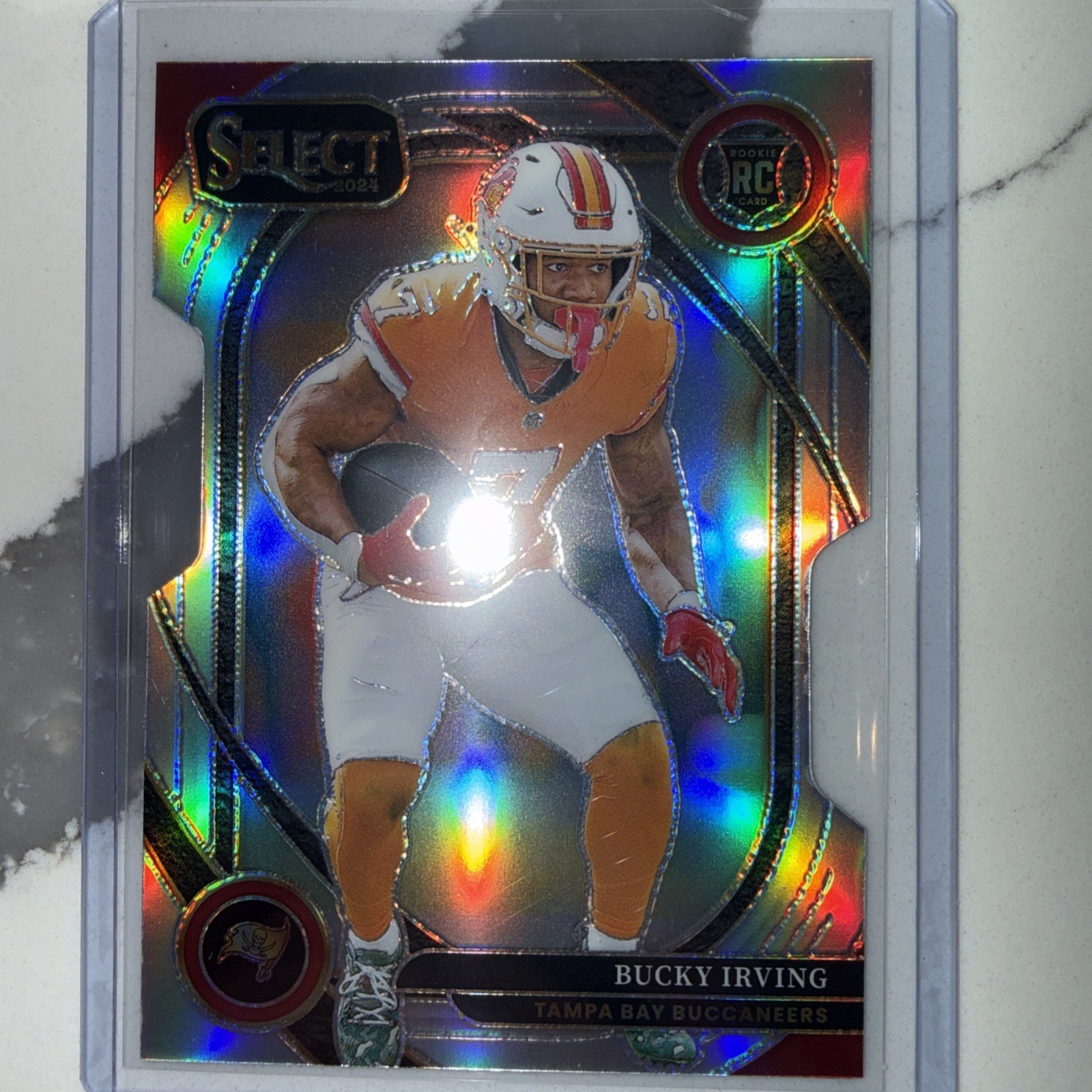 2024 Panini Select - Club Level Bucky Irving #239 Silver Prizm Die-Cut (RC)