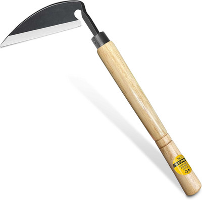 - Japanese Weeding Sickle, Wide  Gardening Tools - Premium Quality Hand Hoes/Wee