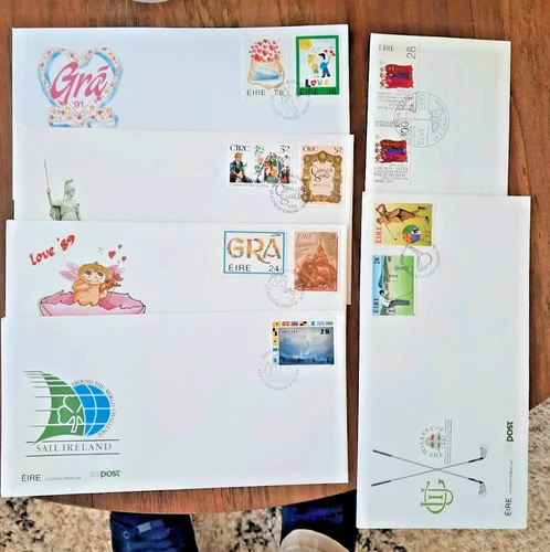 IRELAND,  6  x FDC,   LATE 1980s