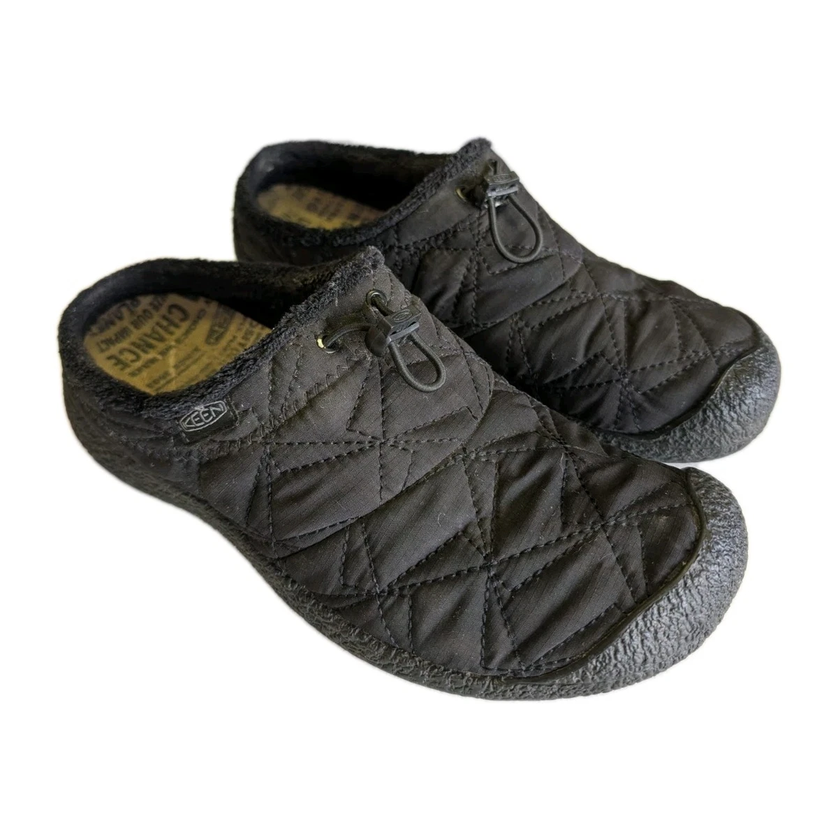KEEN Slipper Howser 3 dia dames klompen , Zwart , 36 EU