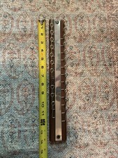 Vintage Wooden And Metal Wall Mount Tie Rack