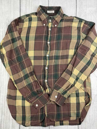 Engineered Garments Multicolor Plaid Button Up Long Sleeve Shirt XL