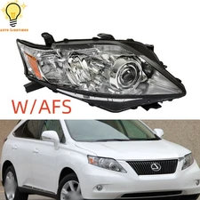 For 2010 2011 2012 Lexus RX350 Xenon/HID Headlight Passenger Side Chrome w/AFS