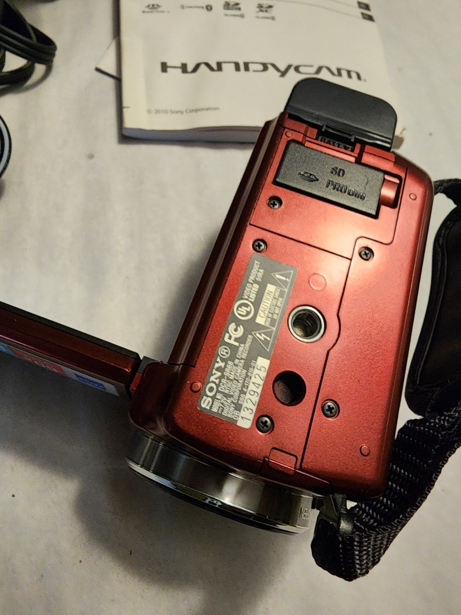 Sony DCR-SR68/R 80 GB Camcorder - Red for sale online | eBay