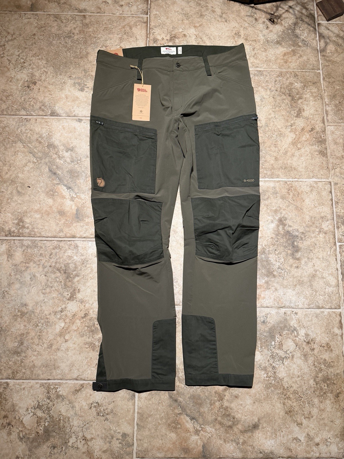 NWT Fjallraven Keb Agile Winter Trousers Men's - Deep Forest size 38-39 56R