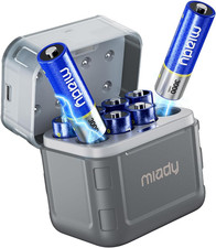 Rechargeable Lithium AA Batteries 8 Pack Fast Charger 1.5V 3000Mwh High Capacity 3.85 per gallon