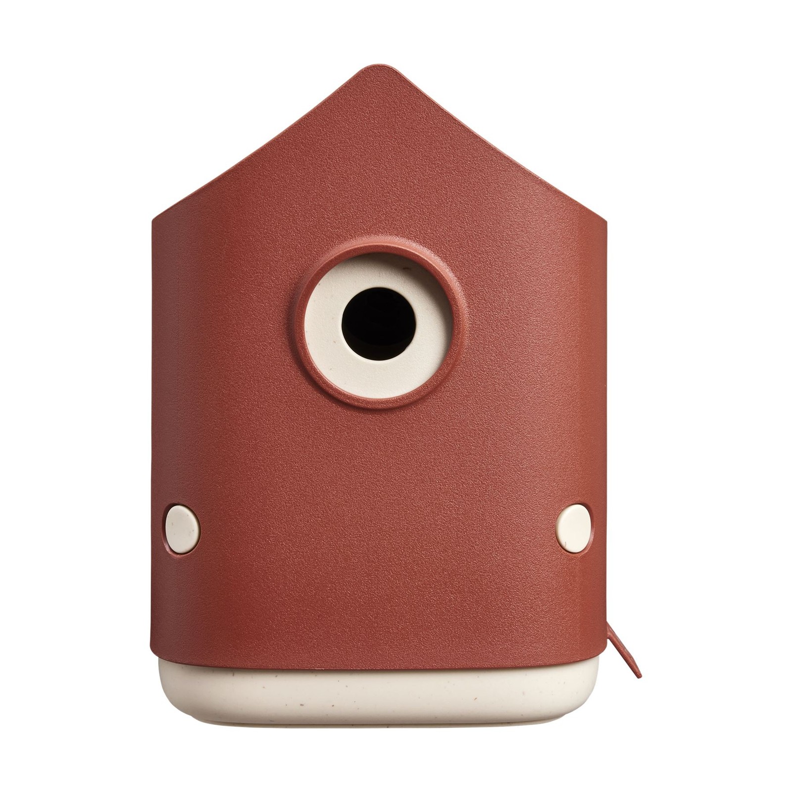 Cosy Bird House 18cm Tuscan Red - Outdoor Bird Feeder for Garden and Balcony