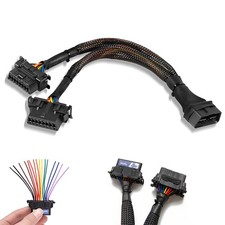 B6 16 Pin OBD 2 Splitter Extension 1 Male to 2 Female Extension Cable Adapter