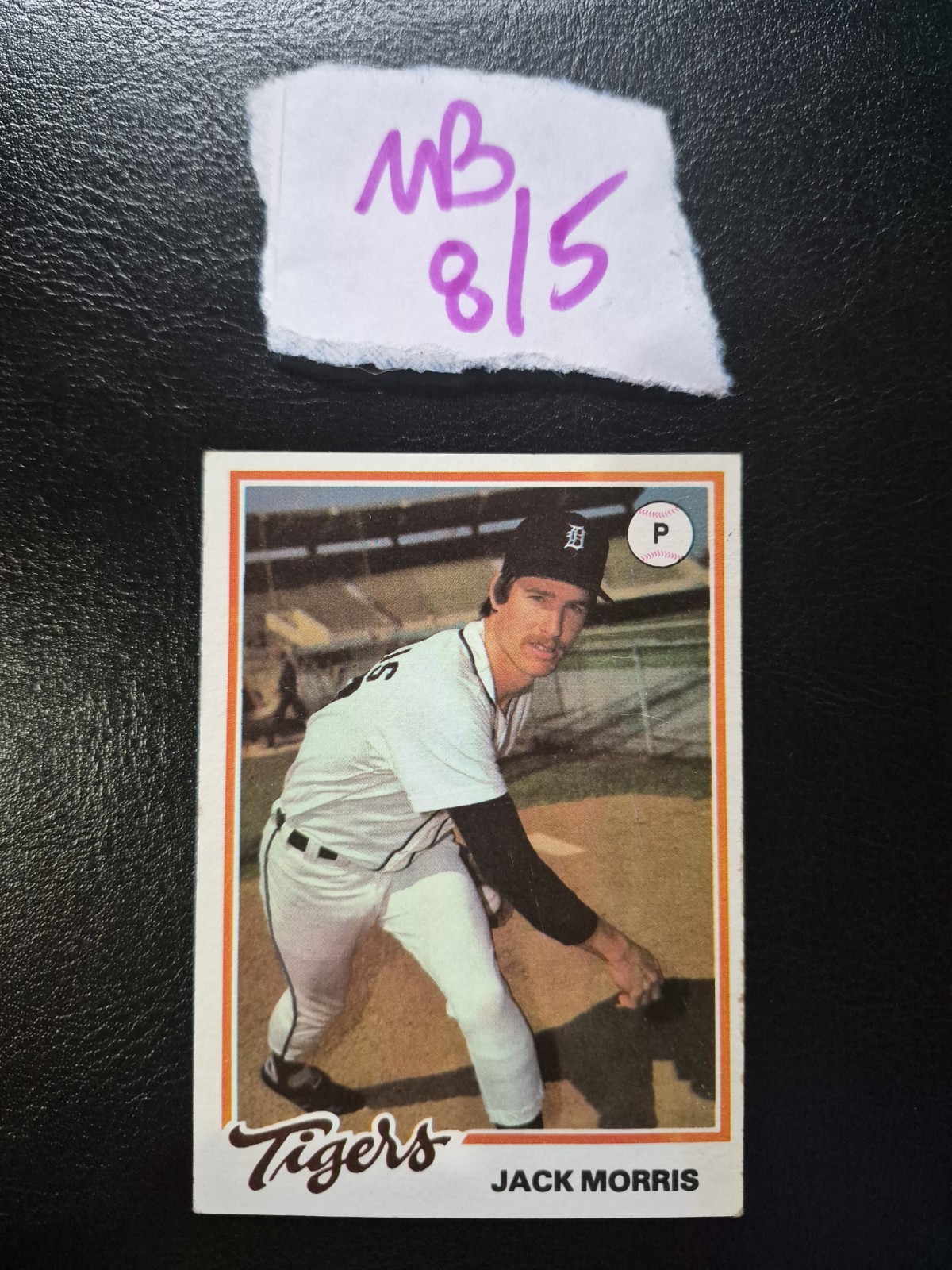 1978 Topps Burger King - Restaurant Detroit Tigers Jack Morris #8