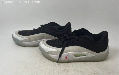 Nike Mens Air Jordan Zion 4 FB1802-100 Black White Basketball Shoes Size 10