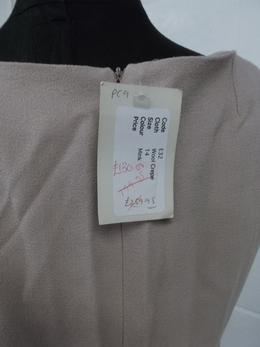 Paddy Campbell Mink Wool & Silk Trim Dress & Matching Jacket UK14 BNWT - Picture 8 of 9