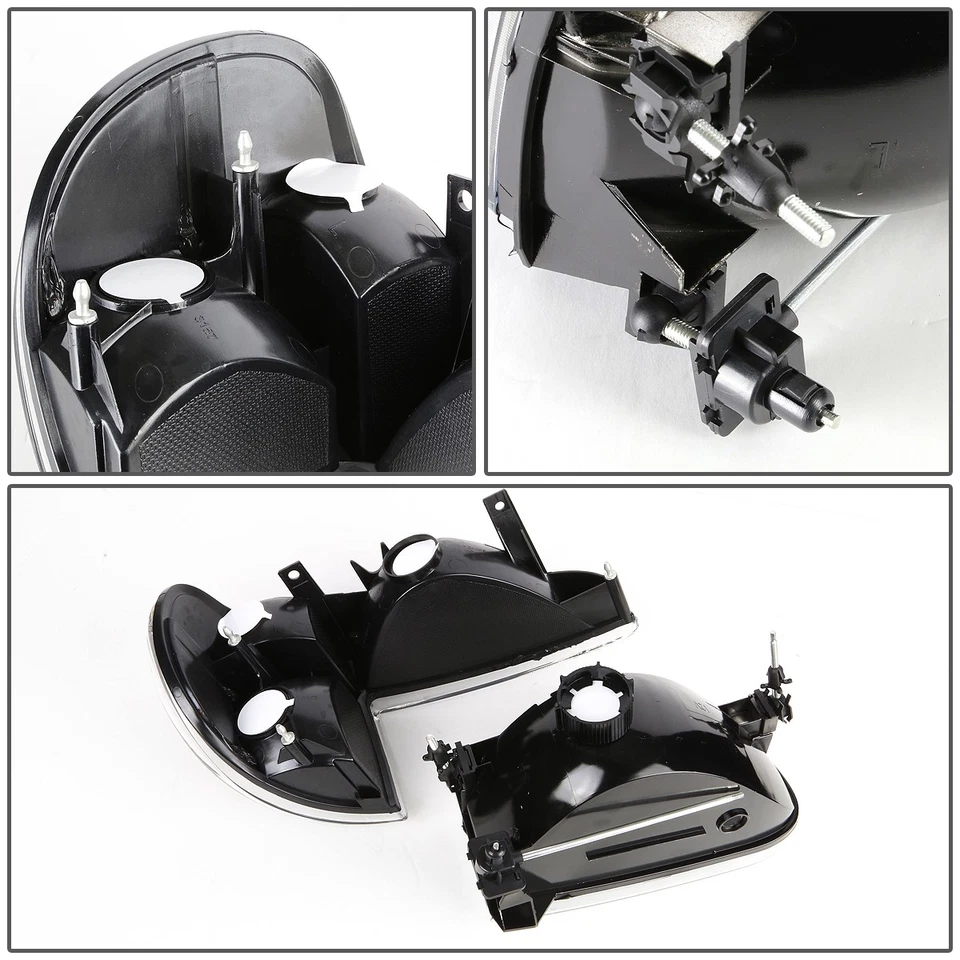 ДЛЯ 95-01 FORD EXPLORER ЧЕРНЫЙ ПРОЗРАЧНЫЙ БОКОВОЙ ПОВОРОТ ФАРЫ БАМПЕР ЛАМПЫ + НАБОР ИНСТРУМЕНТОВ - Изображение 4 из 4