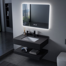 Shine Slate Cointer With Seamless Basin Set