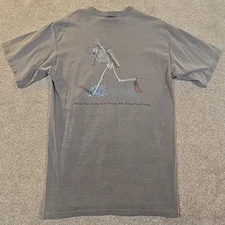 Sea Dog Tee Shirt Bonafide Scuba Diver Skeleton USA Made VTG Cotton Men's Medium