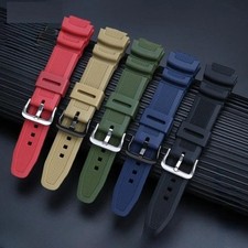 18mm Watchband For Casio W218h AE-1200/1100 SGW-300 MRW-200 Waterproof Strap