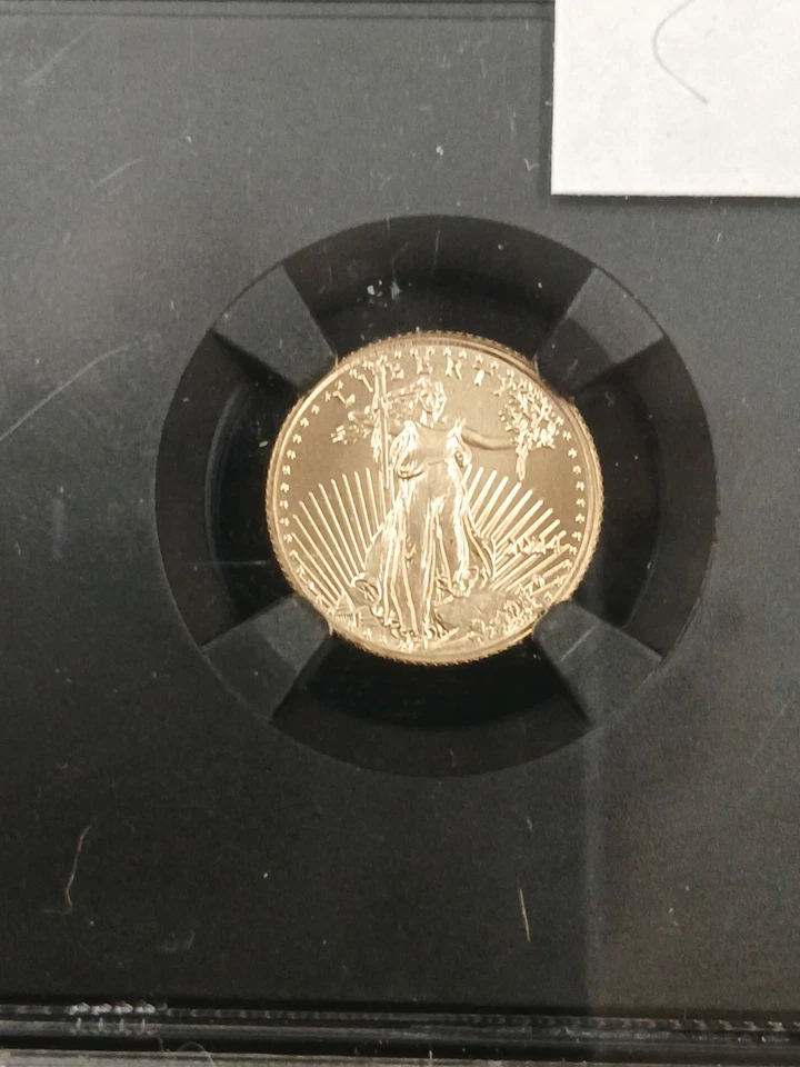 2024 $5 Gold Eagle MS70 Donald J Trump 45th President NGC Signed Facsimile - Image 2 of 4