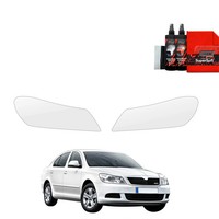 2W1 Grizzglass Bodyshield Schutzfolie FüR Scheinwerfer Skoda Octavia 2 Sedan Fac