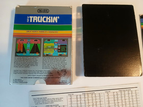 Truckin' Intellivision CIB Complete in Box w 2 Overlays & Rare Map Tested Works