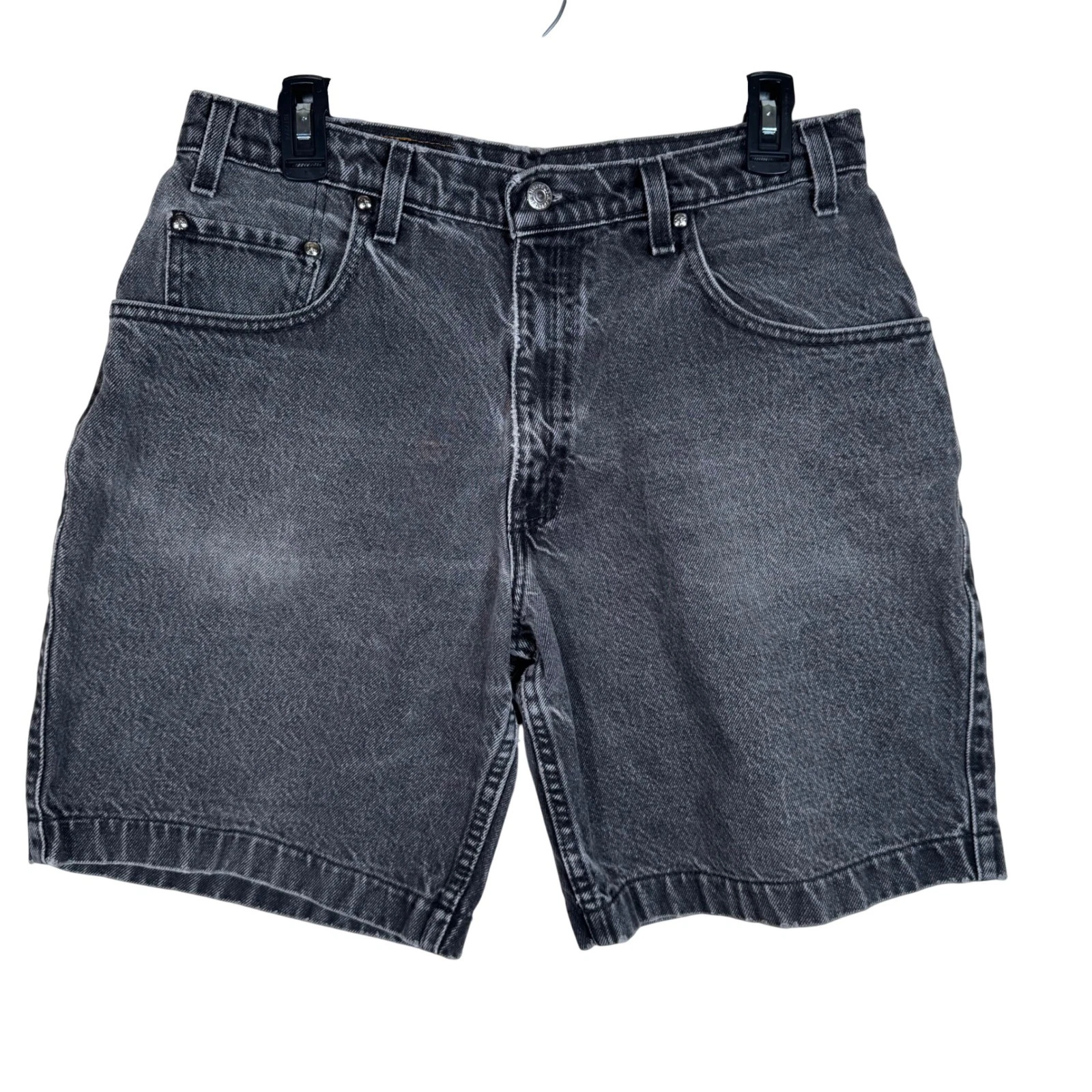 VTG Levis 545 Loose Fit Denim Shorts Mens 34 Black Baggy Made in USA distressed
Opens in a new windo