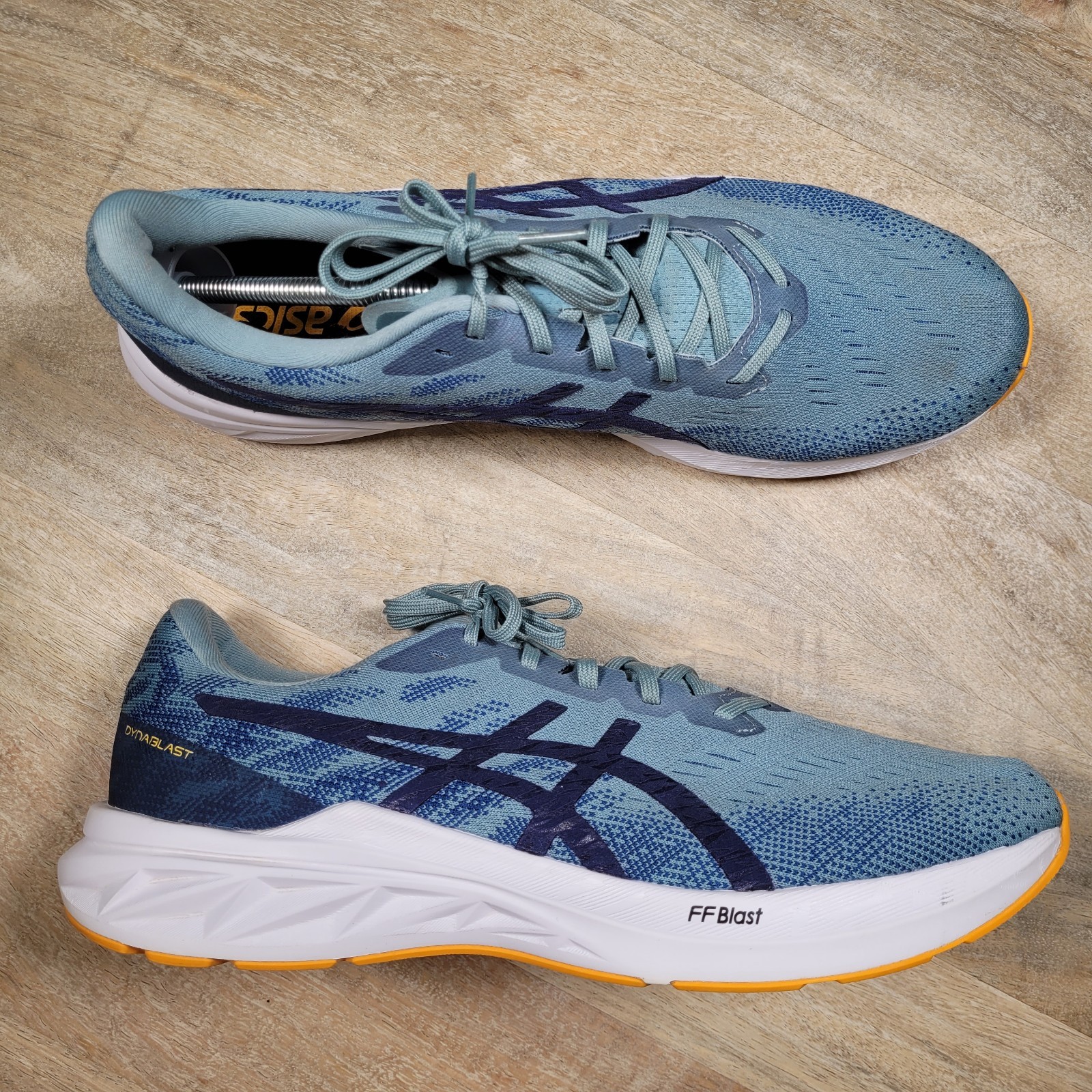 SAOLA Asics DYNABLAST 2 Uomo Blu Bianco 1011B460 Running Taglia 12 5