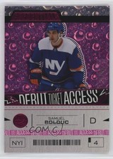 2023 Upper Deck Credentials Debut Ticket Access Pink /49 Samuel Bolduc #159 03mw