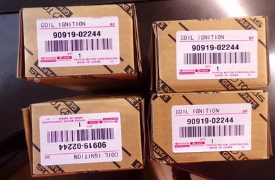 Set of 4 Ignition Coils 90919-02244 Compatible with Toyota Camry RAV4 Matri...