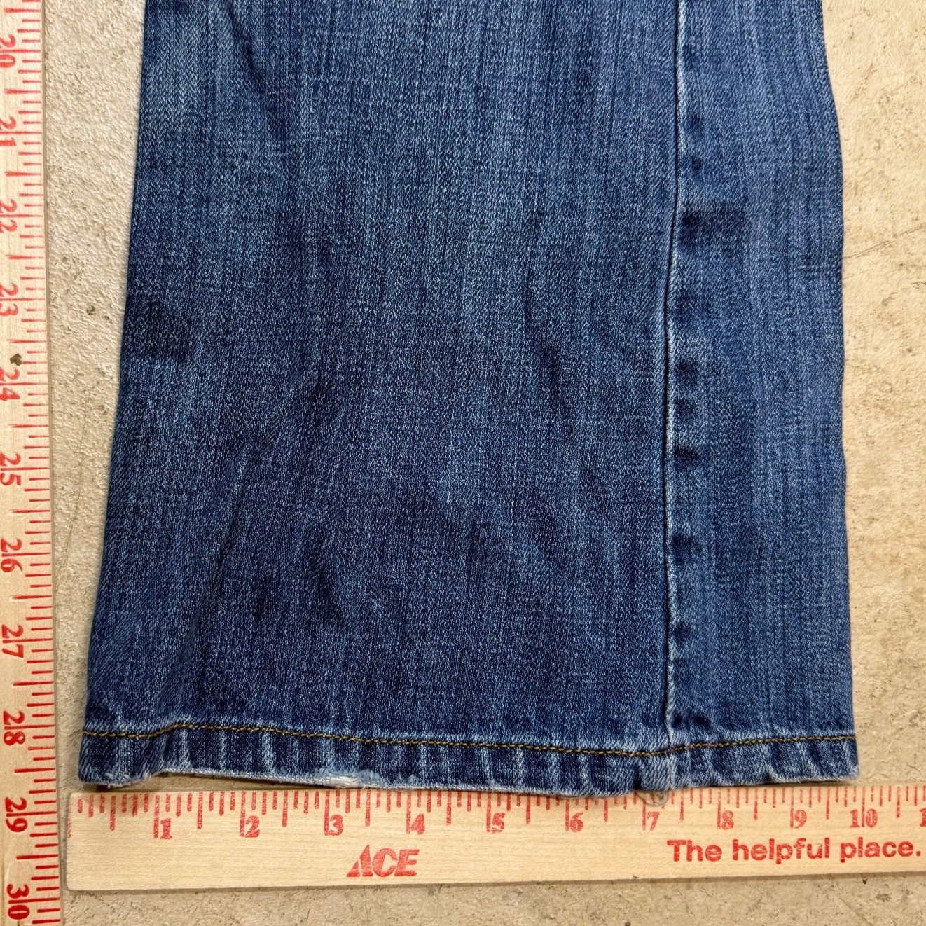 H&M &Denim 36X30 Fit LAD Straight Leg Jeans Distressed Midrise Grunge Streetwear thumbnail 10
