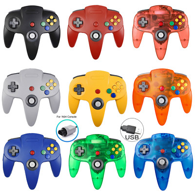 Retro 64Bit N64 Controller Wired Gamepad Joystick für N64 Konsole Windows PC Mac