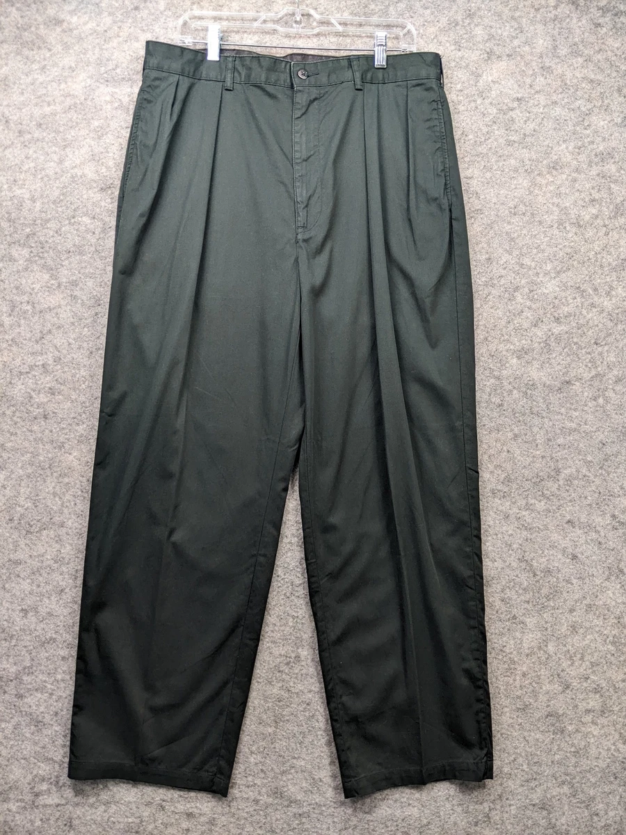 Ralph Lauren Polo Golf Pants Mens 34 x 30 Black Pleated Shield 