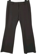 Talbots Woman Size 12 Petite Brown Modern Fit Dress Bootcut Pants Office Wear.