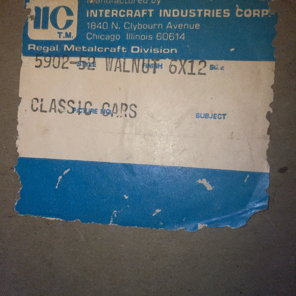 Vtg Intercraft Ind 12x6 Walnut Wood Frame Classic Car Duesenberg Rolls Royce Set - Изображение 4 из 4