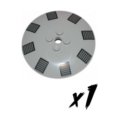 1x LEGO 44375bpb19   Teller Dish 6x6 Star Wars   Light Bluish Gray