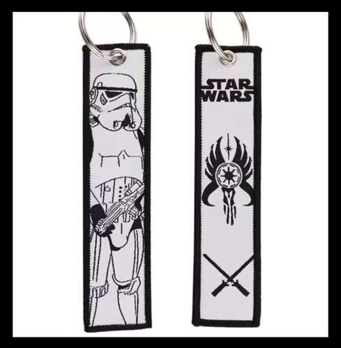 🔥 Star Wars Stormtrooper Embroidered Double Sided BackPack Key Tag 5” Keychain - Picture 5 of 7