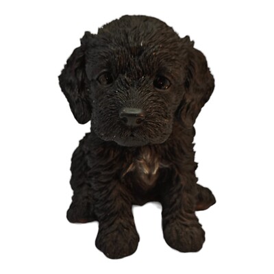Vivid Arts Pet Pal Black Cockapoo Indoor Outdoor Garden Ornament