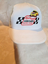 Vintage Kellogg s Corn Flakes Racing Team SnapBack White Hat 41