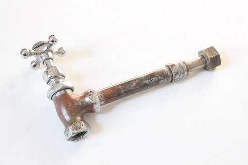 antique faucet shut off angle valve | standard vtg victorian sink plumbing deco - Picture 2 of 9