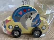 New Wooden Car Shark Yellow Multicolors Ankyo  4 X 2 " Target Valentines Day