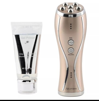 Numiere Microcurrent & LED Tightening Sculpting & Wrinkle Reducing Device + Gel