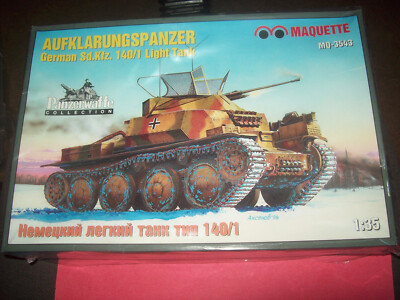 MAQUETTE WWII GERMAN SD. KFZ.140/1 LIGHT TANK 1/35 SCALE MQ-3543