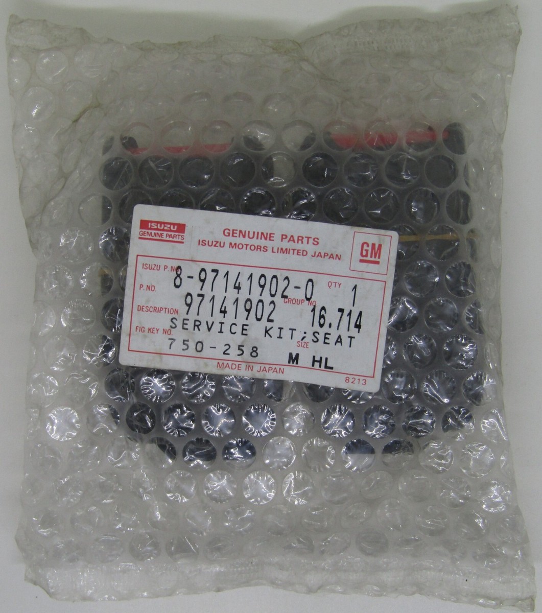 NEW GENUINE ISUZU GM GENERAL MOTORS OEM SEAT SERVICE KIT PART NO