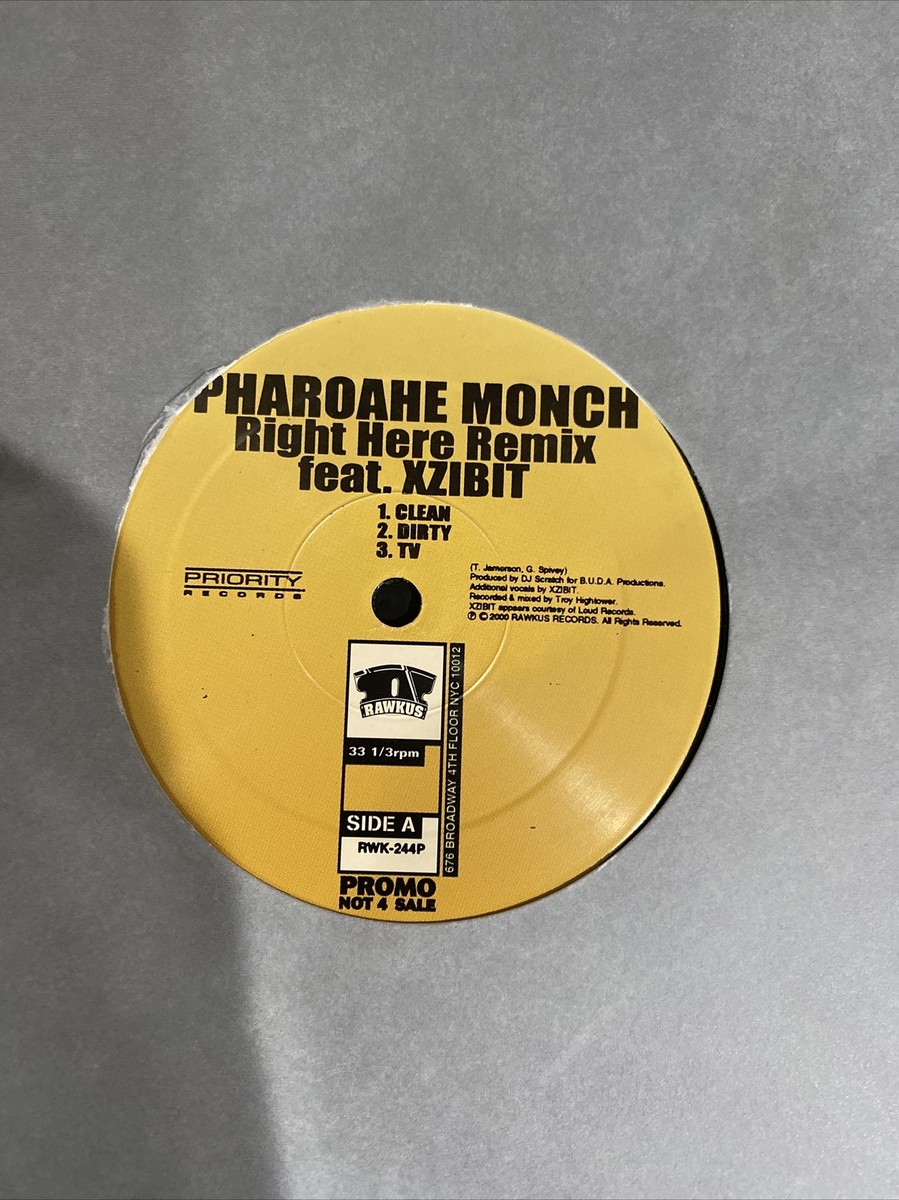 ヒップホップ+ラップ Pharoahe Monch-Right Here Bay Area Remix Pharoahe Monch - Right Here (Remix) Feat. Xzibit 12” | eBay