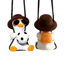 Swing Duck Car Hanging Ornament - Cute Pendant for Rearview Mirror - Accessor...