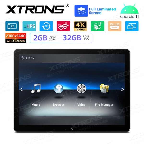 1pc Android 11 Auto Kopfstütze 2.5D HD Monitor 2160*1440 4K Schwerkrafterfassung - Bild 4 von 4