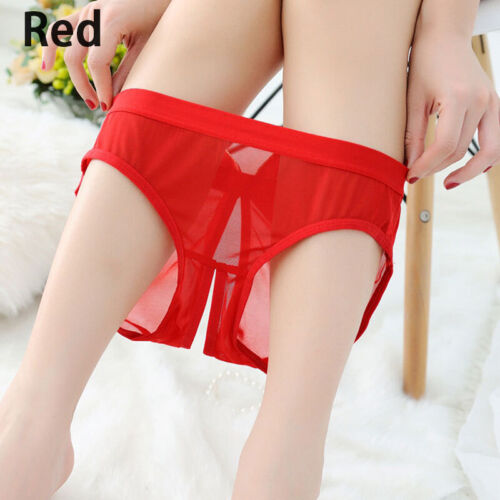 Sexy Bragas Sin Entrepierna Mujeres Encaje Transparente Entrepierna Abierta Ropa Interior Bragas Calzoncillos - Imagen 15 de 19