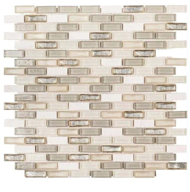 Telhas de Vidro multicolorida Mosaico Folhas