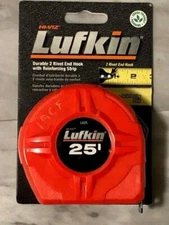 Lufkin L625CME Hi-Viz Orange Power Return Tape Measure 1" x 26', BRAND NEW