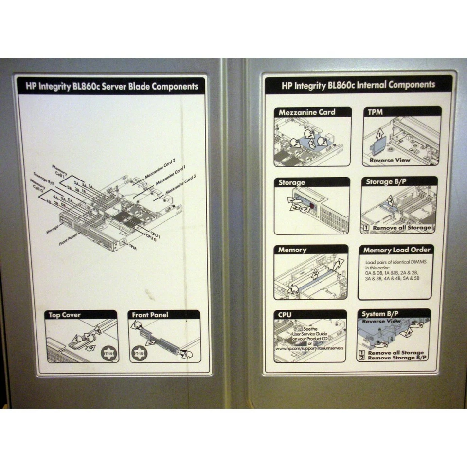 AD323A #006 HP Integrity BL860c Blade w/ 2x 1.66GHz/18MB DC 9140M 48GB 4Gb FC - Image 2 of 2