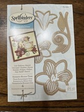 Spellbinders Shapeabilities Romantic Blooms 3. 4 Piece Die Set