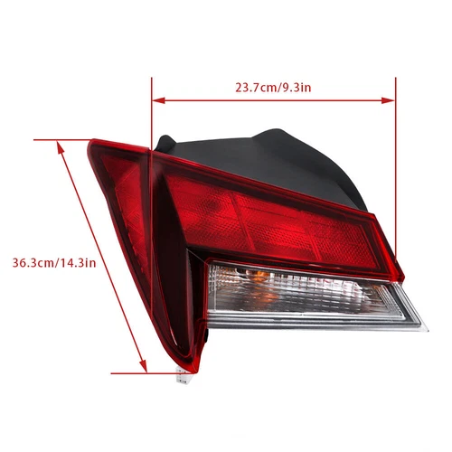 Outer Tail Light Rear Stop Lamp FOR 2021-2023 Hyundai Elantra Left Driver Side - Foto 6 di 11
