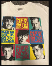 80s New Kids On The Block White unisex All size shirt D874
